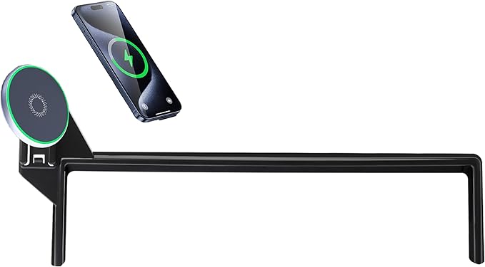 Wireless Charger Car Phone Holder for 2023 2024 2025 Land Rover Range Rover/Sport Accessories Apply to 13.1 Inch Screen Fixed Clip, 360° Rotation Cell Phone Mount with Magsafe