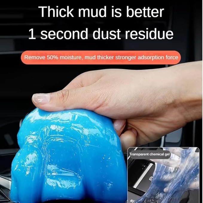 Car Cleaning Gel Compatible with Hyundai Kona EV, 200g Detailing Putty for Auto Vents, Dashboard, Cup Holders - Reusable Multifunctional Dust Remover,200g*1