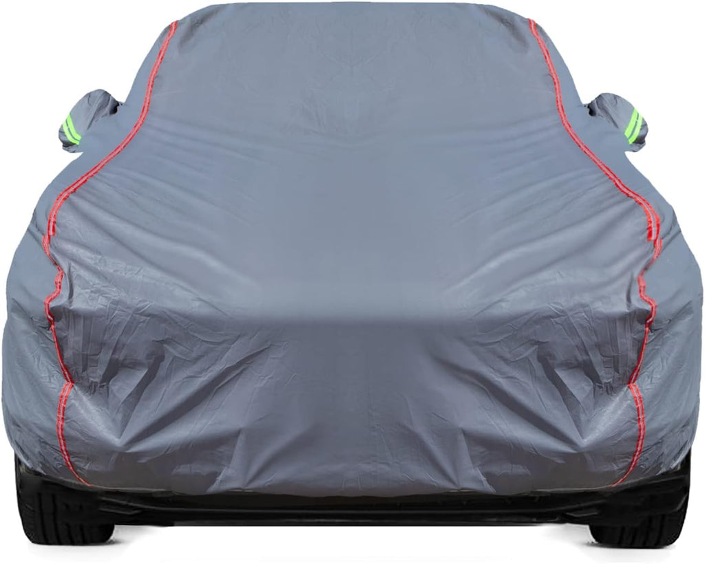 Breathable New Material, Waterproof Car Cover, Locks and Zipper Doors, Sunscreen Waterproof UV Prevention Snowproof Wind and Windproof,Suitable for Indoor Outdoor,for Sedan (178" to 189") C2