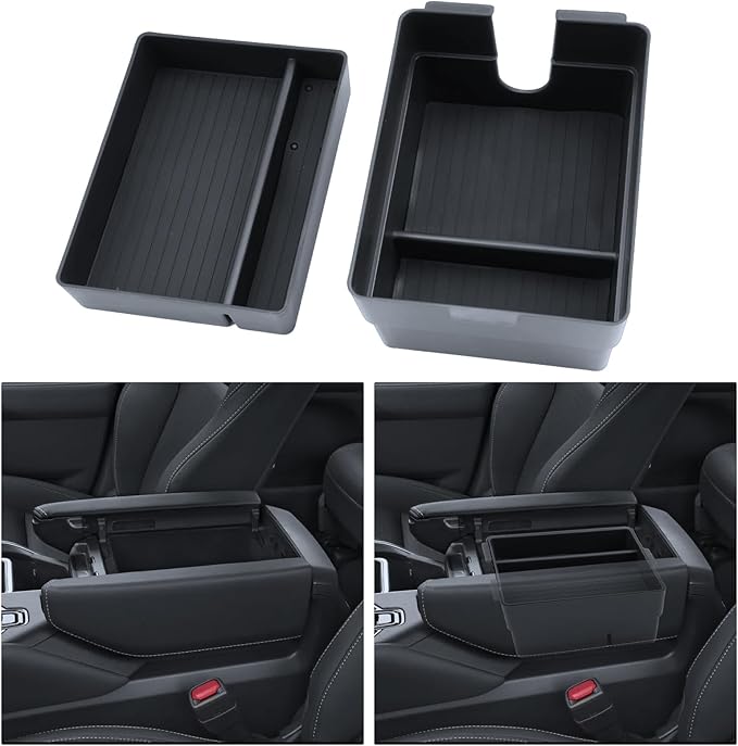 for 2PCS Double Layer Center Console Armrest Organizer ABS Materials Compatible with 2024-2026 L EXUS TX350/TX350h/TX450h+/TX500h