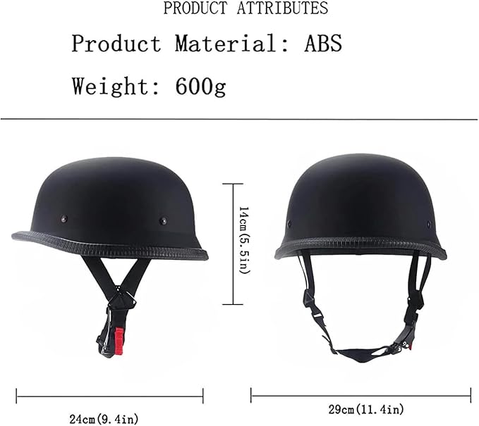 Motorcycle Helmet, Aircraft Style, Black