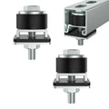 SKTREX Anti-Skid designTrolley Roller Wheels Limit Trolley Assembly Positioning for Unistrut Strut Channel with 1-5/8" Wide and All 1-5/8" or Taller Strut Channel Pack of 2
