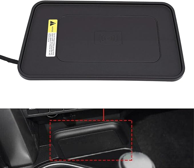 Keenso Wireless Charging Pad for Car, Non Slip Silicone Mat with Advanced Stable Charging, Fit Front Center Console for RAV 4 2013-2019