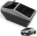 Floor Center Console Organizer for Tesla Cybertruck 2024 2025,Custom Fit Multifunctional Storage Box for 2024 2025 Cybertruck Accessories，Center Console Storage with Cup Holder