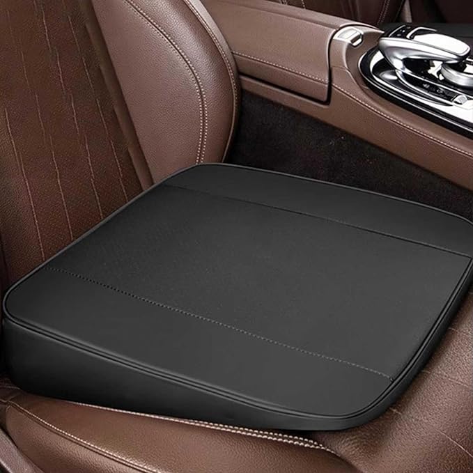 Memory Foam Car Seat Cushion for BMW X5 G05 2018-2023, Wedge Booster Lumbar Support Pad for Drivers Office with Non-Slip Base,Red-8cm