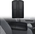 Muslogy Center Console Armrest Cover Compatible with Dodge Ram1500/2500/3500 2002-2012 Comfort Armrest Pad Arm Rest Cushion Vegan Leather Protector Regular Thick(Jump Seat ONLY)