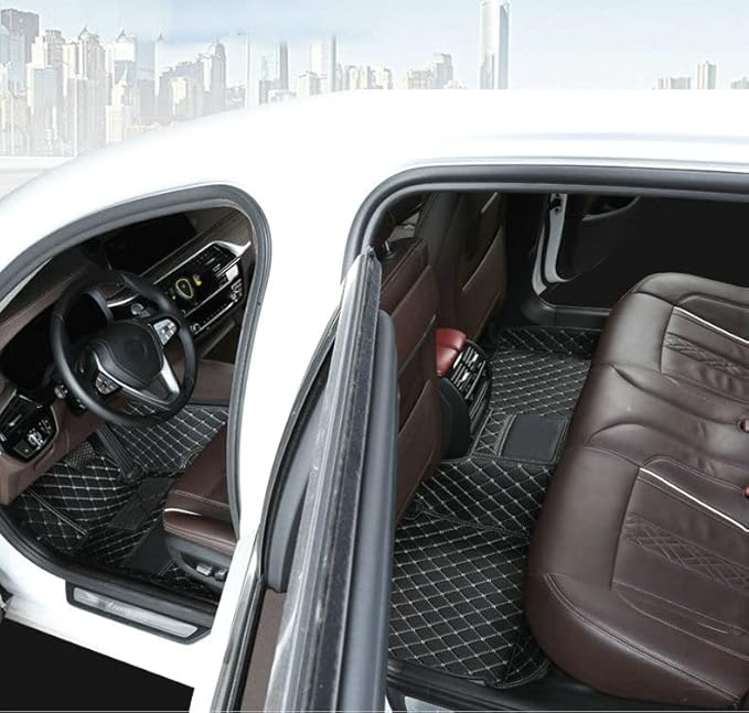 Car Floor Mats Automotive Floor Mats Vehicle Specific All Weather Protection Custom Compatible with Most of 98% Cars SUVs (Color Purple)