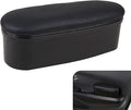 Car Armrest Support Left Elbow Pad, Retractable Elbow Pad with Storage, Adjustable Auto Armrest Modifiation Accessories, Universal Fit for Most Cars (Black)