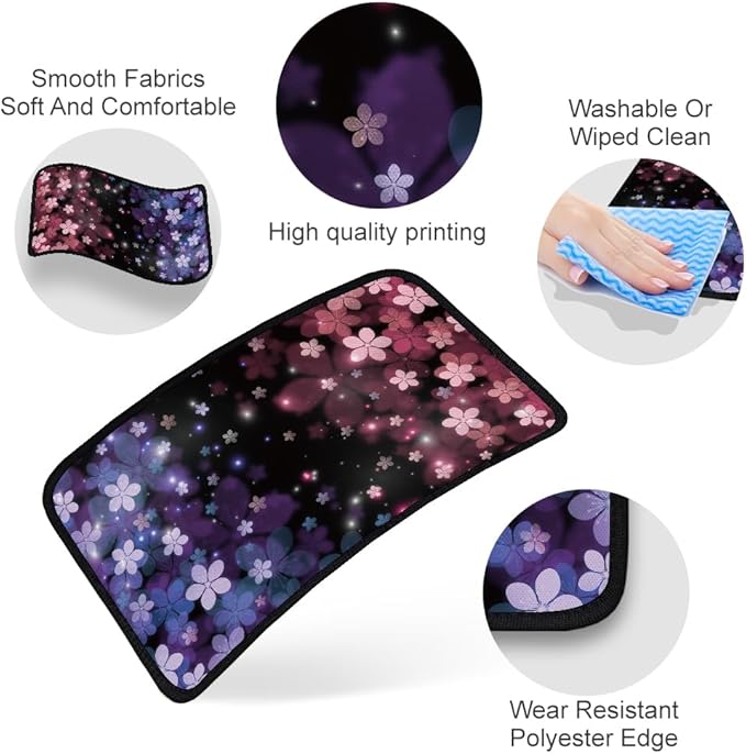 1pc Center Console Armrest Cover Pad 12.6x7.5 inch Cherry Blossom Neoprene Car Armrest Cushion Waterproof Armrests Seat Box Cover Protector for Universal Cars Vehicles SUVs