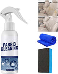 5 Seconds Car Stain Remover, Car Stain Remover, Interior Fabric Leather Cleaning, Car Seat Upholstery Strong Stain Remover, Foam Cleaner Spray for Car (100ml)