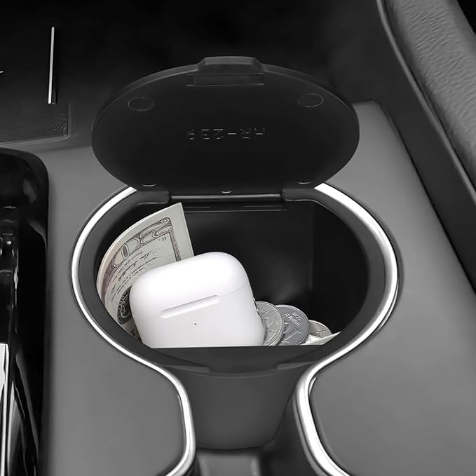 YOJOJOCO Center Console Coin Box Organizer Compatible with Honda 2023-2025 2026 Pilot & 2024-2026 Ridgeline & 2024-2026 Passport Accessories Armrest Insert Cup Holder Storage Box