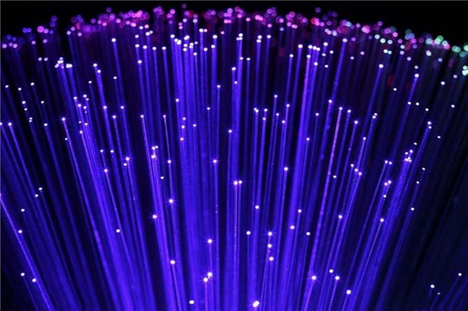 AKEPO PMMA END Glow Fiber Optic 50pcs 13.1ft/4m Ф0.03in(0.75mm) Fiber Strands for LED Star Ceiling Sky Light Kit and Fibre Optical Lighting Decoration (Without Light Source)