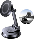 Tophot for MagSafe Car Mount, Car Phone Holder for Dashboard, 360° Rotatable Magnetic Phone Holder for Cars, Strong Adhesive, Sturdy Metal Mount, Compatible with iPhone Samsung