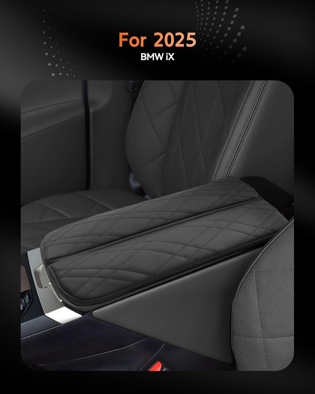 CDEFG for 2022-2025 BMW iX Center Console Cover Armrest Box Cover for 2023 2024 2025 iX (xDrive50, M60) Accessories Console Arm Rest Protector