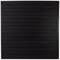 Slatwall Panel Garage Wall Organizer, Heavy Duty Wall Mounted Garage Slat Wall Storage Systems, PVC Wall Panels Slat Board, Slate Wall Black 4'W x 4'L