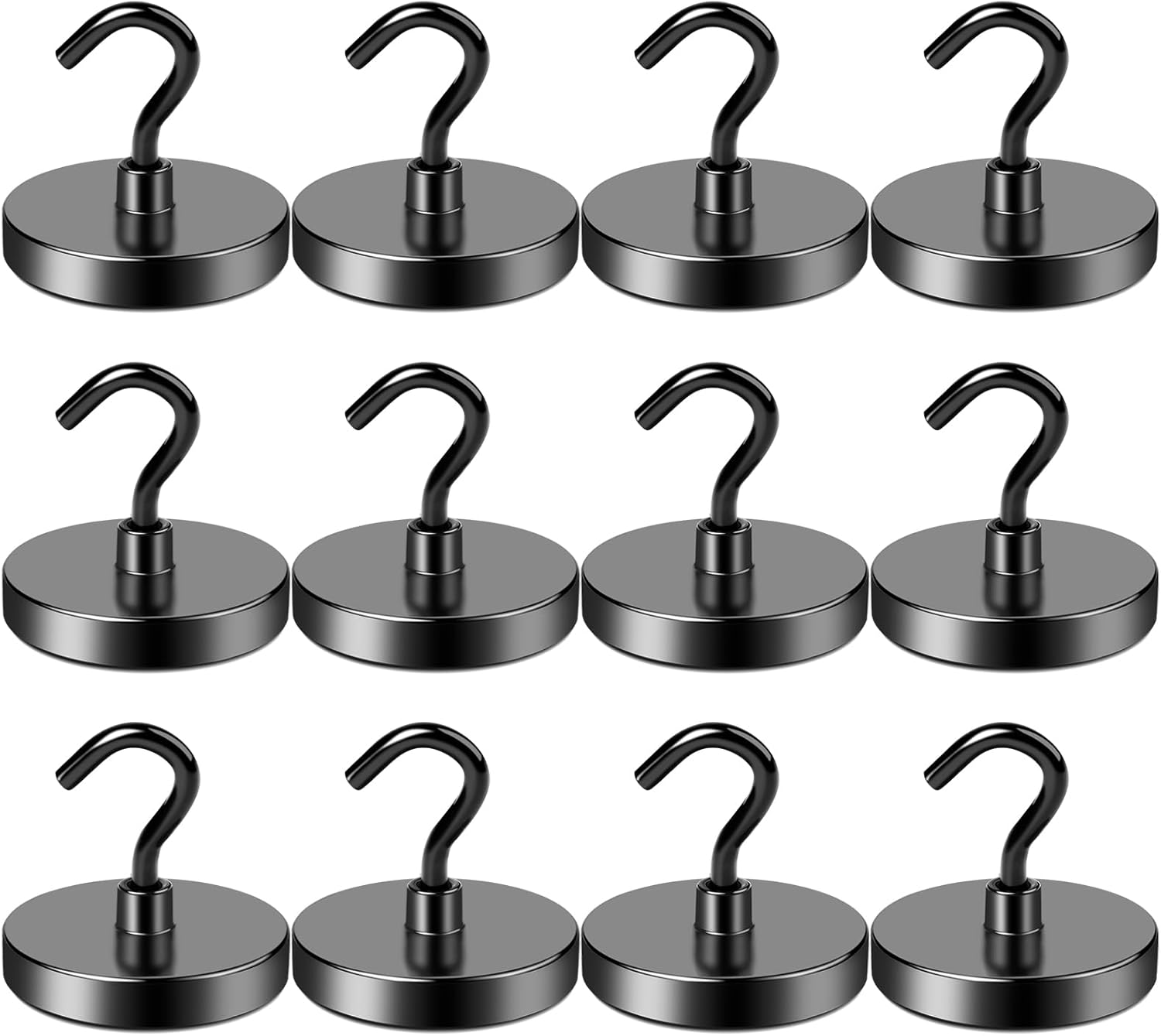 LOVIMAG Magnetic Hooks for Cruise Cabins,150lbs Cruise Magnets for Door,Cruise Ship Essentials for Travel, Strong Magents Heavy Duty with Epoxy Coating for Hanging, Refrigerator, Kitchen-12 Pcs