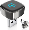 2-in-1 Wireless CarPlay & Android Auto Adapter, Plug & Play CarPlay Dongle Converts Wired to Wireless, Fast Auto-Connect, No Delay, Compact Design for iPhone & Android with USB/USB-C Port（Silver gray）