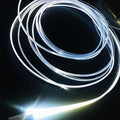 2mm 5meters Car Home LED Ambient Plastic Optic Fiber Light Source Kit Tool Free (12V,White)