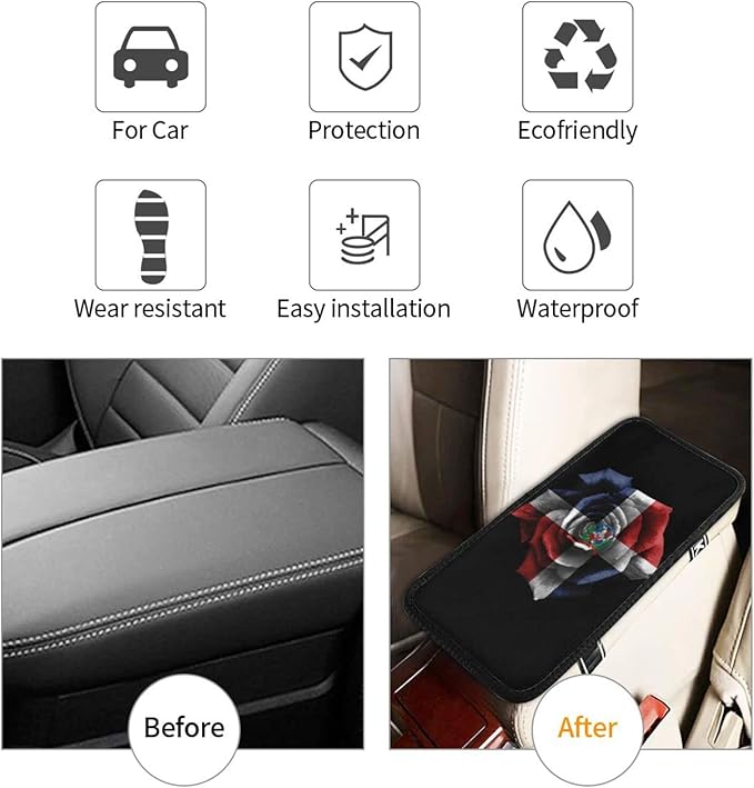 DARLEKS Car Armrest Cushion Auto Center Console Cover Pad Car Handrail Box Universal Decoration Mat