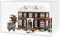 Choowin Large Acrylic Display Case for Lego Home Alone House 21330 21338 75574 for Lego Display Thickened Clear Acrylic Display Cases for Collectibles Assemble Dustproof Display Box(White Base)
