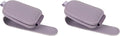 Yuoyar Sunglass Holder for Car, Magnetic Leather Sunglasses Holder and Ticket Card Clip, Car Visor Accessories, 2 Packs (Purple)