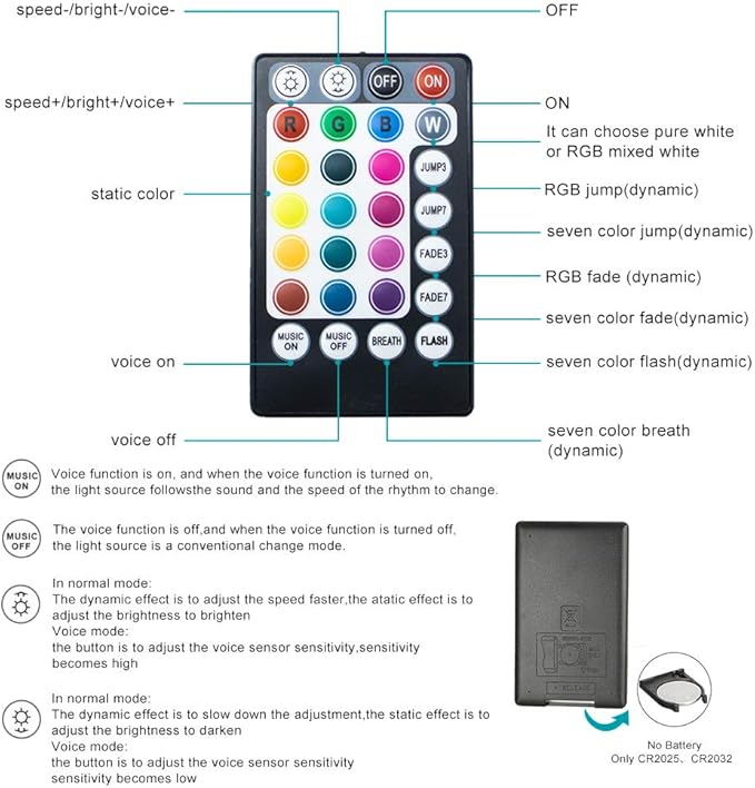 AMKI RGBW 6W Sound Mode Light Source Engine Driver Remote/APP Control Starlight Box Motor for Fiber Optic Star Ceiling Light Kit