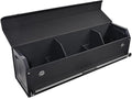 SUV Trunk Organizers, Leather Car Trunk Storage Organizer with Lid & Push-pull Handle, Large Capacity Waterproof Cargo Storage Box for SUVs Sedans Vans (39.7 x 11.4 x 12.2in)