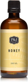P&J Fragrance Oil - Honey Scented 100ml - Candle Scents, Soap Making, Diffuser Oil, Fresh Scents