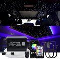 AKEPO 16W APP Fiber Optic Starlight Headliner Lights for Car & Home, 400pcs 0.75mm 6.5ft/2m Optical Fibers Sound Activated Light Source with Remote+APP Control Star Ceiling Light Kit