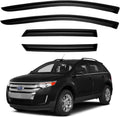Window Visors Rain Guards for 2007-2014 Ford Edge, Out-Channel Window Vent Wind Deflectors Visors Shades for 2007-2015 Lincoln MKX