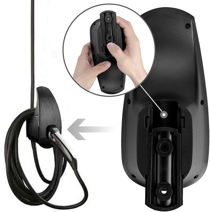Charging Cable Organizer for Tesla, Wall Mount Connector Holder, Charger Cable Holder Adapter with Chassis Bracket, Compatible with Model 3/S/Y/X, Black