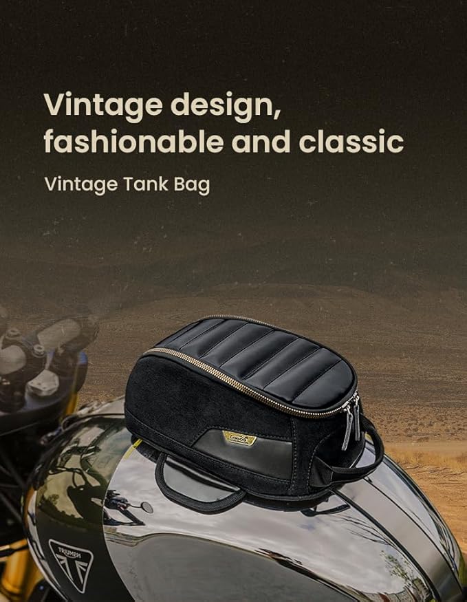 Loboo Motorcycle Tank Bag Expandable Motorcycle Bag, Magnetic Suction Quick Release ，Compatible With CFMOTO 400GT 450SR 450NK 650 GT 700CL-X 800MT 800NK