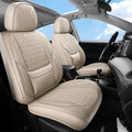 Front Seat Car Seat Covers Custom Fit for Buick Regal 2009-2020 - Premium Faux Leather with Lumbar Support | Breathable, Waterproof, Anti-Slip, Durable (Beige,Front Seat)