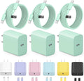 iPhone 17 16 15 Charger Fast Charging 3+3Pack Type C Charger USB C Chargers Block with 6FT Cable for iPhone Air/17/17 Plus/17 Pro/17 Pro Max/16/16 Plus/16 Pro/16 Pro Max/15/15 Pro Max/iPad Pro