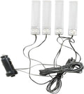 Interior Car Footwell Lights, LED Car Strip Lights, 4 in 1 12V Car Auto Interior LED Atmosphere Lights Floor Decoration Lamp, RGB Light