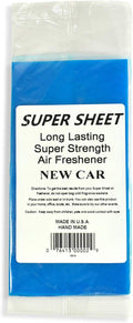 Super Sheet Small (7.5"x3.75") Under Seat Car Air Freshener (New Car)