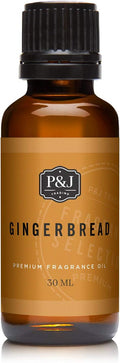 P&J Fragrance Oil - Gingerbread Scented Candle Making Oil, 30ml