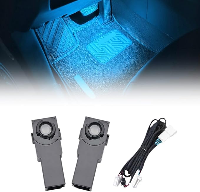HIGH FLYING for Toyota RAV4 2019-2025 Car Accessories Under Dash Footwell Ambient LED Light Atmosphere Interior Light 1 Kit (Ice Blue Lighted)