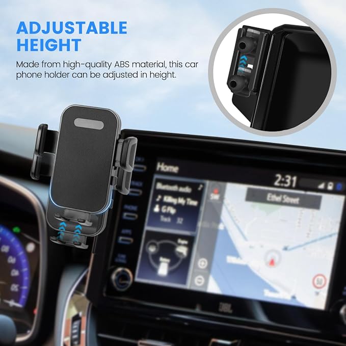 Car Phone Holder Fit for Mazda CX-5 CX5 2021-2025 Accessories 10.25-Inch Screen Fixed Clip, Cell Phone Mount with Dash Organizer Hands-Free 360° Rotation Automobile Cradles