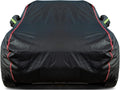 Breathable New Material, Waterproof Car Cover, Locks and Zipper Doors, Sunscreen Waterproof UV Prevention Snowproof Wind and Windproof,Suitable for Indoor Outdoor,for Sedan (197" to 208") B4