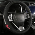 Leather Steering Wheel Cover Compatible with RLX/MDX/ZDX/TLX/TL/RDX A SPEC Universal Size(White) (A)