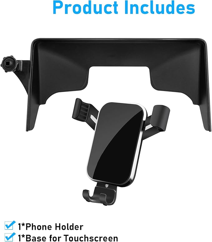 Compatible with Honda Accord Phone Mount 2018 2019 2020 2021 2022,10th Gen Accord Phone Holder for 8 inch Navigation Screen,Accord Cell Phone Holder 360 Degree Rotation Mounted Anti-Shake,black