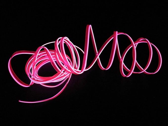 ABALDI Car Light El Wire Car Interior Trim Light Strip for Car Interior Decoration(3m/9ft,Pink)