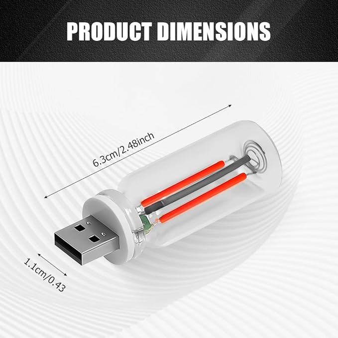 USB LED Car Interior Atmosphere Light, Auto Interior Lights, Plug-in USB Automotive Light, Universal Portable Auto Ambient Lighting Kit Car Accessories for Cars, Bedroom, Hallway (Red)