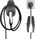 Charging Cable Organizer for Tesla, Wall Mount Connector Holder, Charger Cable Holder Adapter with Chassis Bracket, Compatible with Model 3/S/Y/X, Black