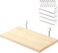 Shelves for PegBoard, Pine Wooden Pegboard Shelf Wall Organizer, Wooden Board for Walls Home, Garage Tool Storage, Office Organization, Kitchen, Craft Room,1 Pack