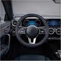 Car Steering Wheel Cover, Anti-Slip Leather Breathable Comfortable Automotive Steering Wheel Cover Protector Decoration for Men and Women, 15 Inch Universal for SUV, Truck, RV（Blue）