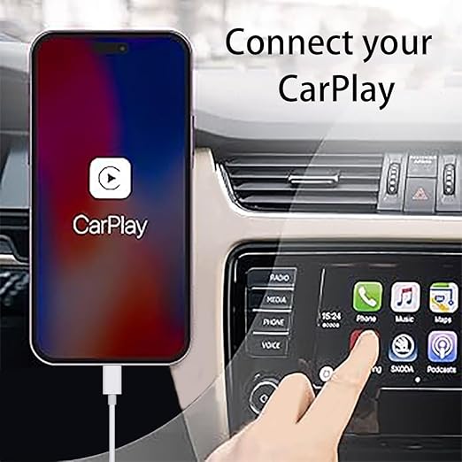 1Ft Short USB A to C Cable for Apple Carplay Cable for iPhone 17/17 Air/16/16e/15 Pro Max Plus Car Charger Charging Cord