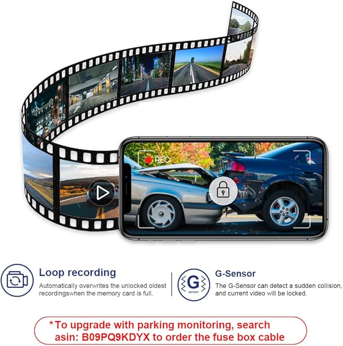 Fitcamx 4K Dash Cam Suitable for Lexus UX 300h 2025-2026 Premium F Sport Handling Design, OEM Factory Look, UHD 2160P Video, Built-in WiFi & APP, Loop Recording, G-Sensor, Plug & Play, 64GB Card