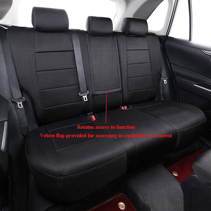 EKR Rav4 Seat Covers Custom Fit for Toyota Rav4 (Hybrid) LE/XLE Premium 2026,Car Seat Cover Full Set for SUV,Neoprene(Black)